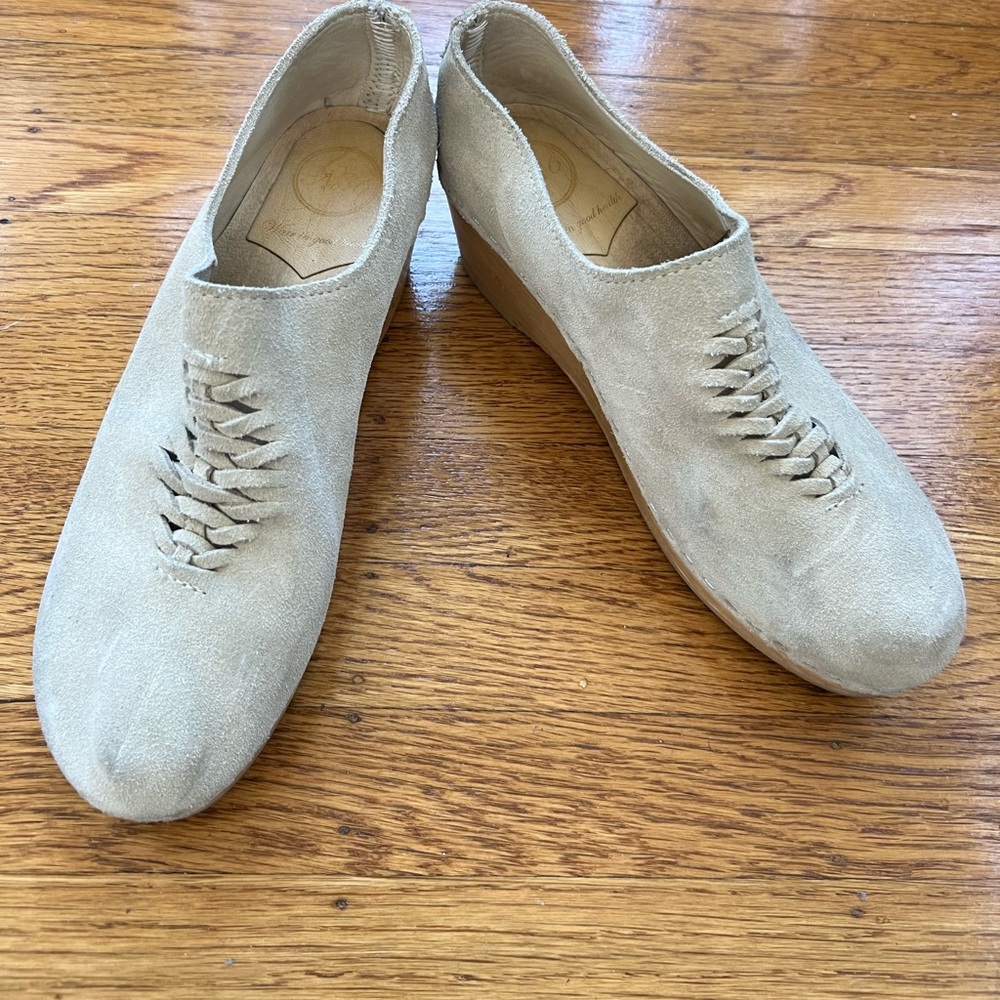 No. 6 weave clogs size 41 off-white